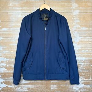 Cuts Legacy Bomber Jacket Navy Classic Streetwear Basic Mens M